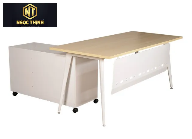 Bàn lãnh đạo bằng gỗ melamine cao cấp LUX1880YC10